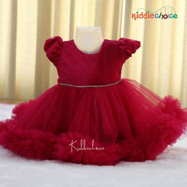 Ripening Baby Girls Kids Birthday Princess Frock Dress Red : Amazon.in:  Fashion